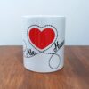 Taza camino a corazón parejas